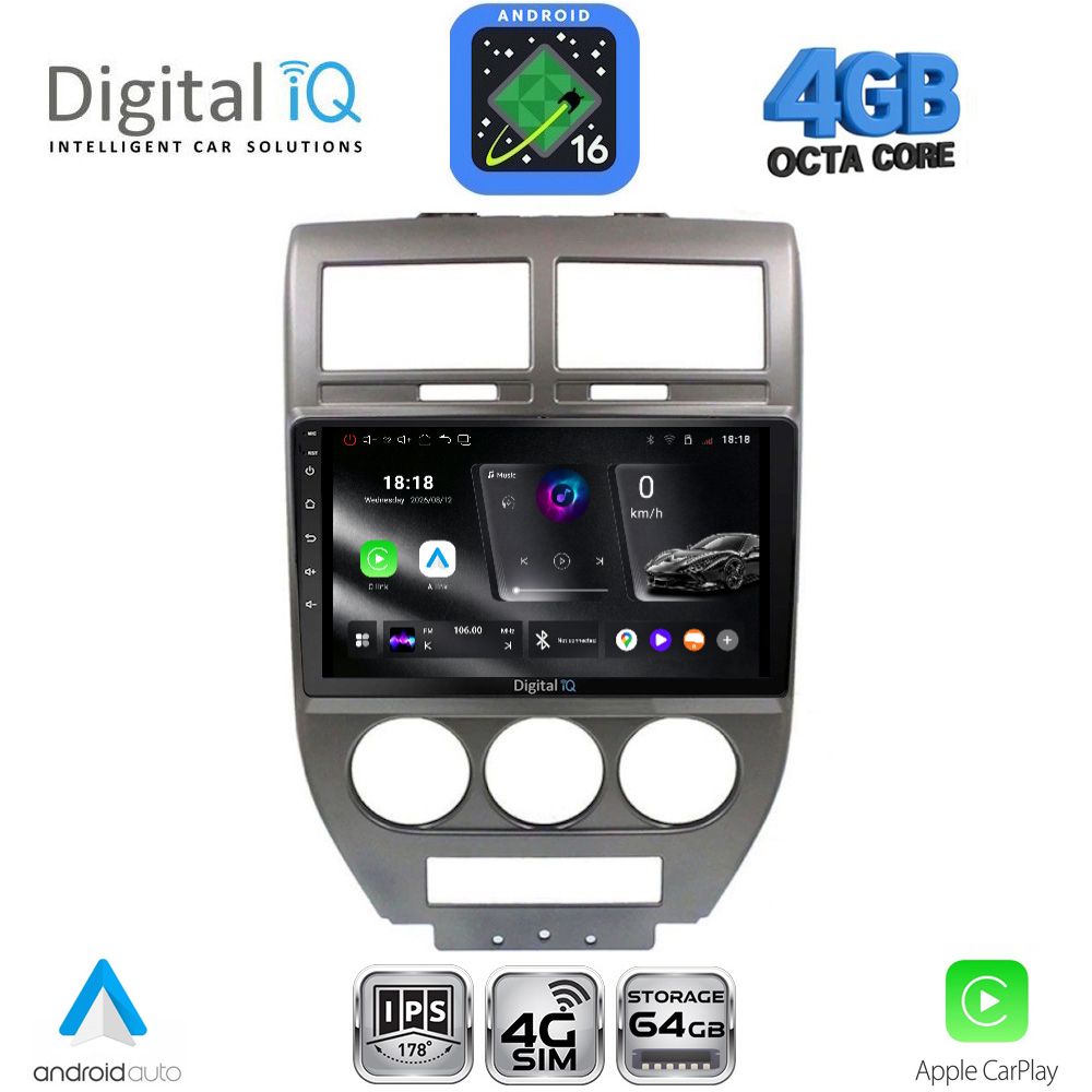 DIGITAL IQ RTG 6276_CPA (10inc) MULTIMEDIA TABLET for JEEP COMPASS - PATRIOT mod. 2007-2016 - WEXML.GR