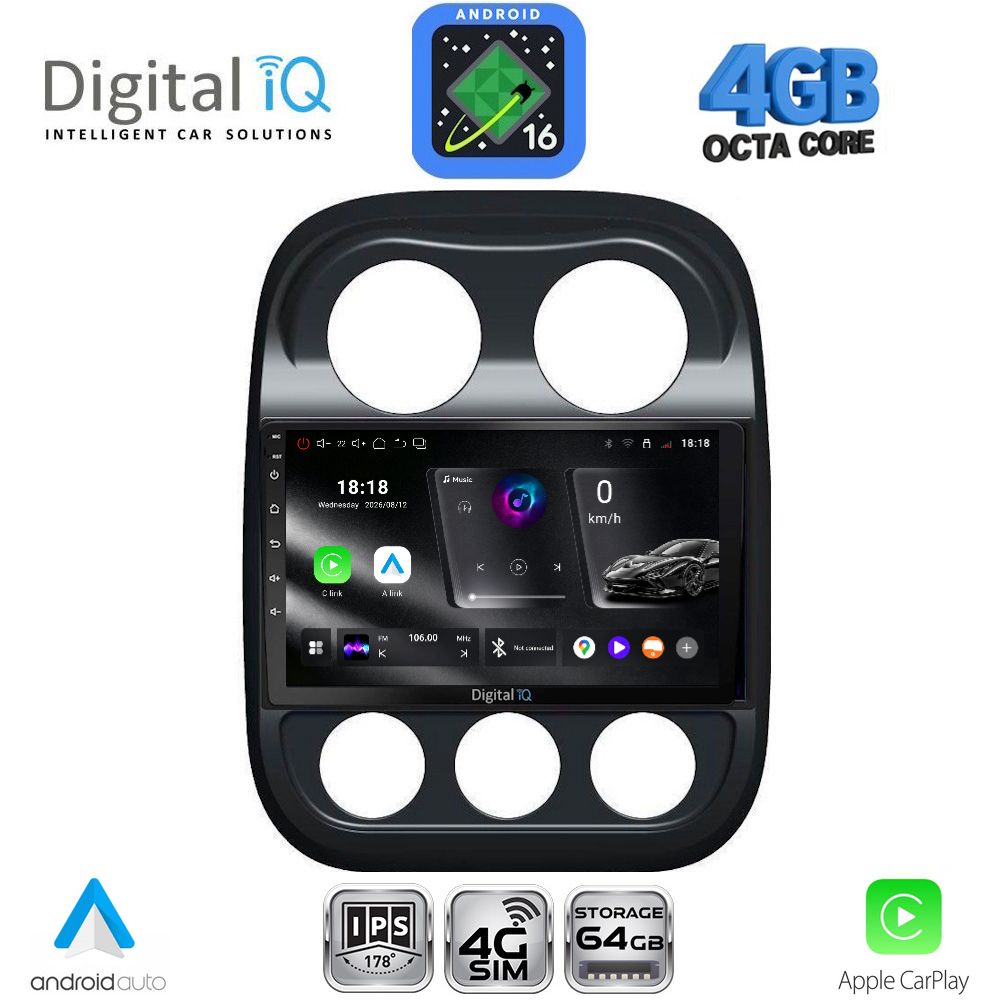 DIGITAL IQ RTG 6277_CPA (10inc) MULTIMEDIA TABLET for JEEP COMPASS – PATRIOT mod. 2007-2016 - WEXML.GR