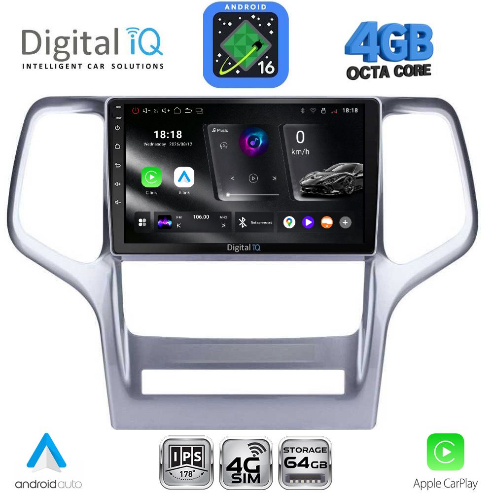 DIGITAL IQ RTG 6282_CPA (9inc) MULTIMEDIA TABLET for JEEP GRAND CHEROKEE mod. 2011-2014 - WEXML.GR