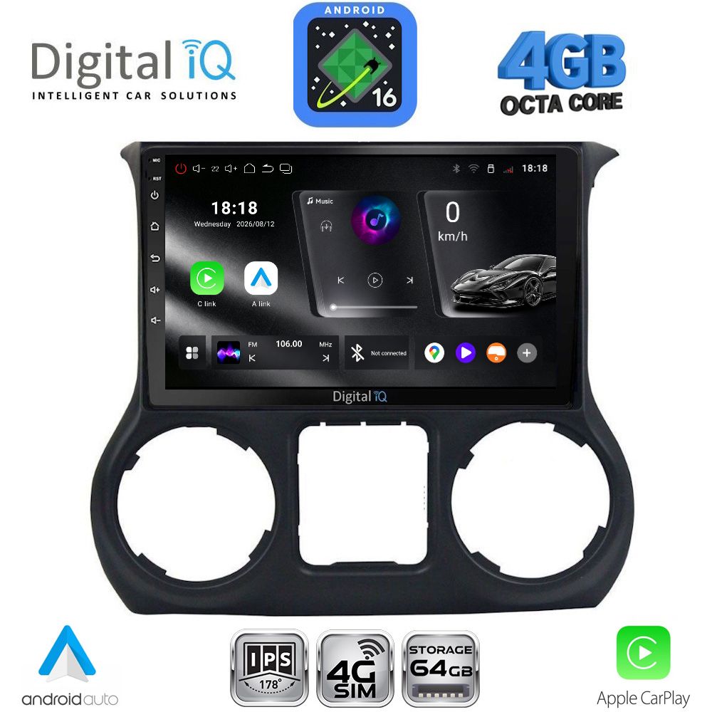 DIGITAL IQ RTG 6295_CPA (10inc) MULTIMEDIA TABLET for JEEP WRANGLER  mod. 2011-2014 - WEXML.GR