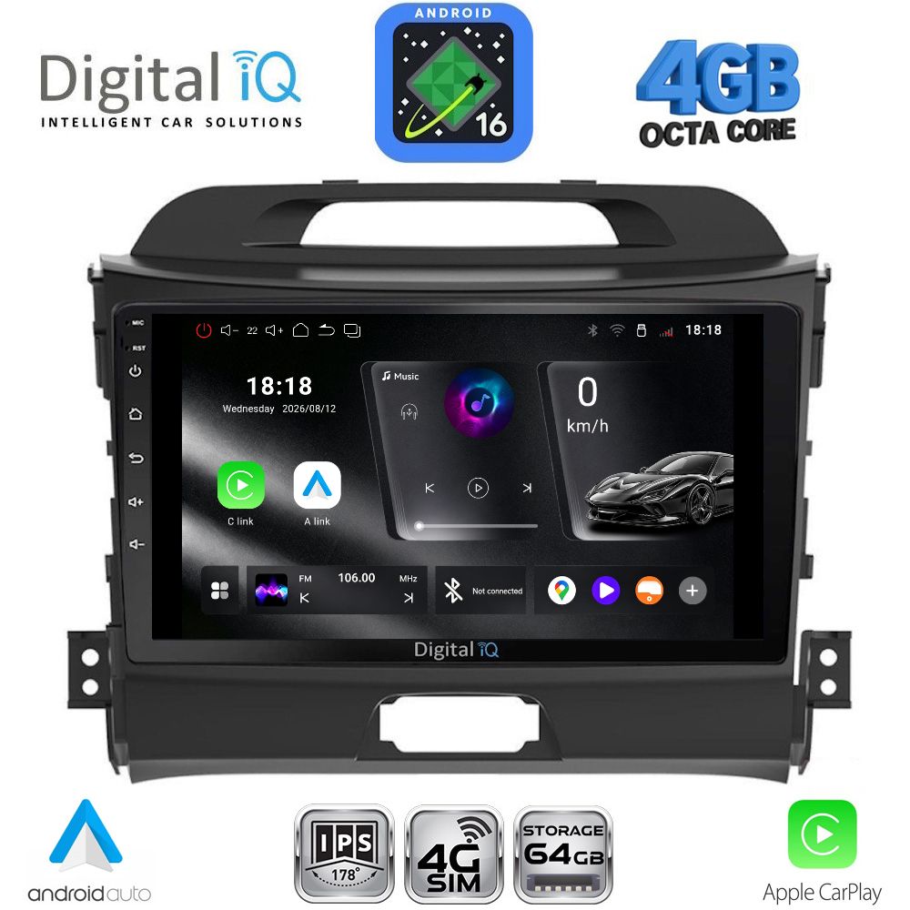 DIGITAL IQ RTG 6325_CPA (9inc) MULTIMEDIA TABLET for KIA SPORTAGE mod. 2010-2015 - WEXML.GR