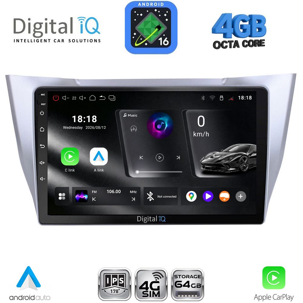 DIGITAL IQ RTG 6345SL_CPA (10inc) MULTIMEDIA TABLET for LEXUS RX 300 – 400 mod. 2003-2008 - WEXML.GR