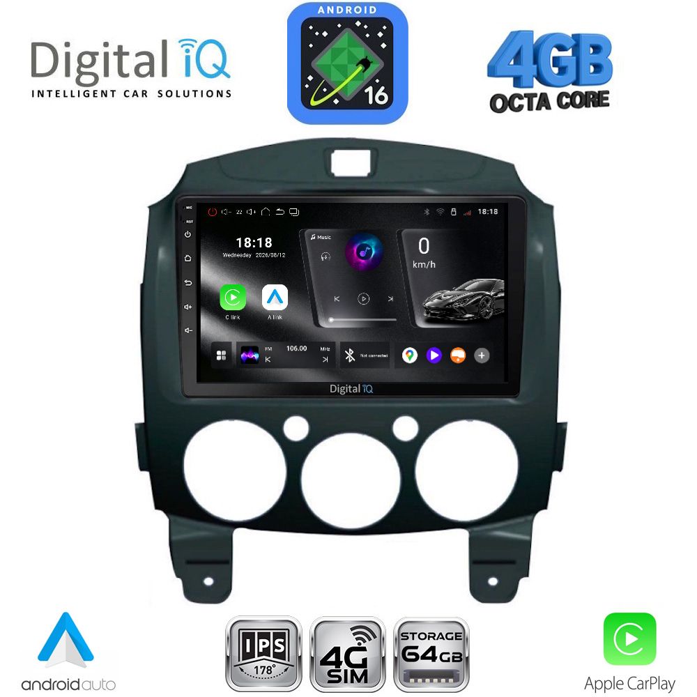 DIGITAL IQ RTG 6361_CPA (9inc) MULTIMEDIA TABLET for MAZDA 2  mod. 2007-2014 - WEXML.GR