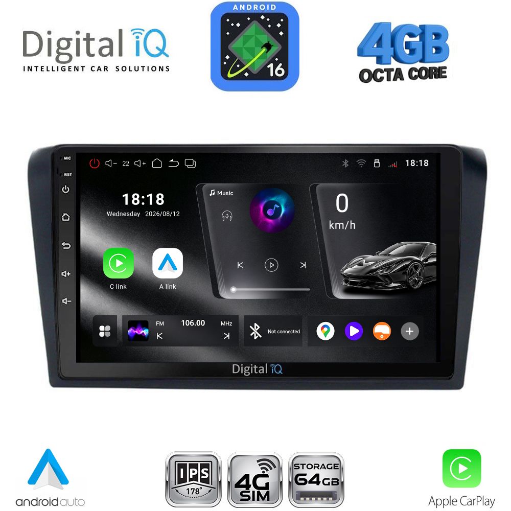 DIGITAL IQ RTG 6365_CPA (9inc) MULTIMEDIA TABLET for MAZDA 3 mod. 2003-2008 - WEXML.GR