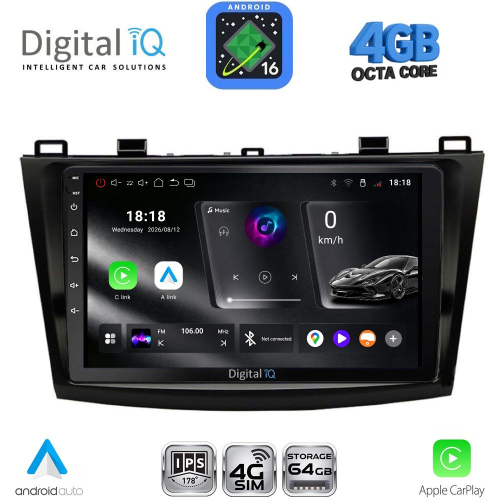 DIGITAL IQ RTG 6366_CPA (9inc) MULTIMEDIA TABLET for MAZDA 3 mod. 2009-2014 - WEXML.GR