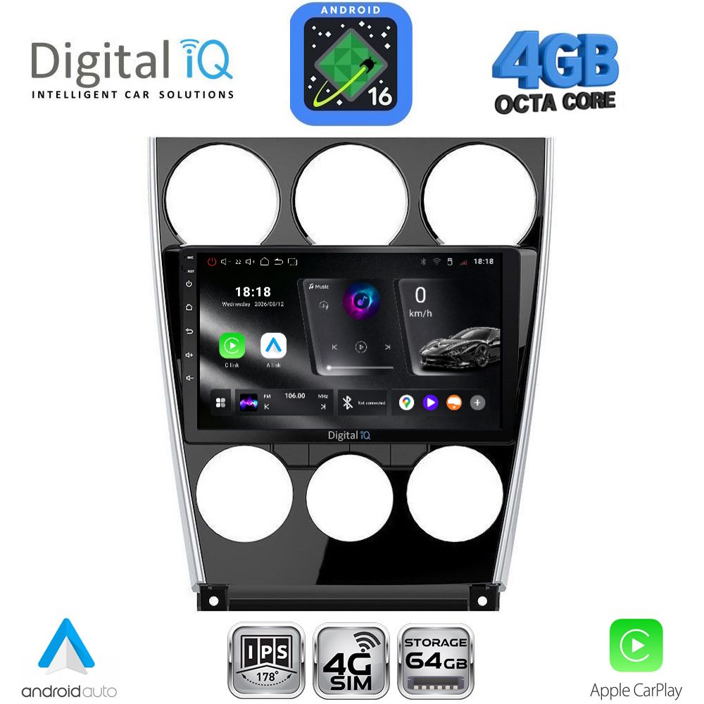 DIGITAL IQ RTG 6375_CPA (9inc) MULTIMEDIA TABLET for MAZDA 6 (FACELIFT) mod. 2005-2008 - WEXML.GR