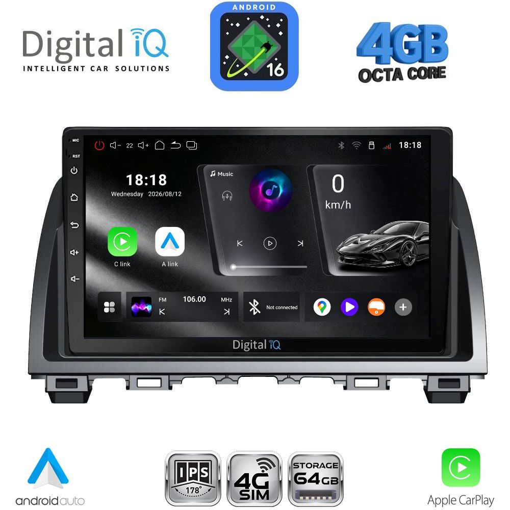 DIGITAL IQ RTG 6378_CPA (9inc) MULTIMEDIA TABLET for MAZDA 6 mod. 2012-2017 - WEXML.GR