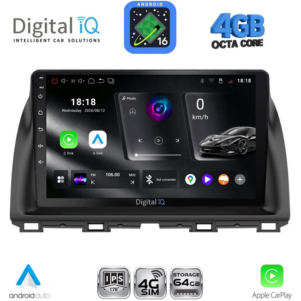 DIGITAL IQ RTG 6380_CPA (10inc) MULTIMEDIA TABLET for MAZDA CX5 mod. 2013-2017 - WEXML.GR
