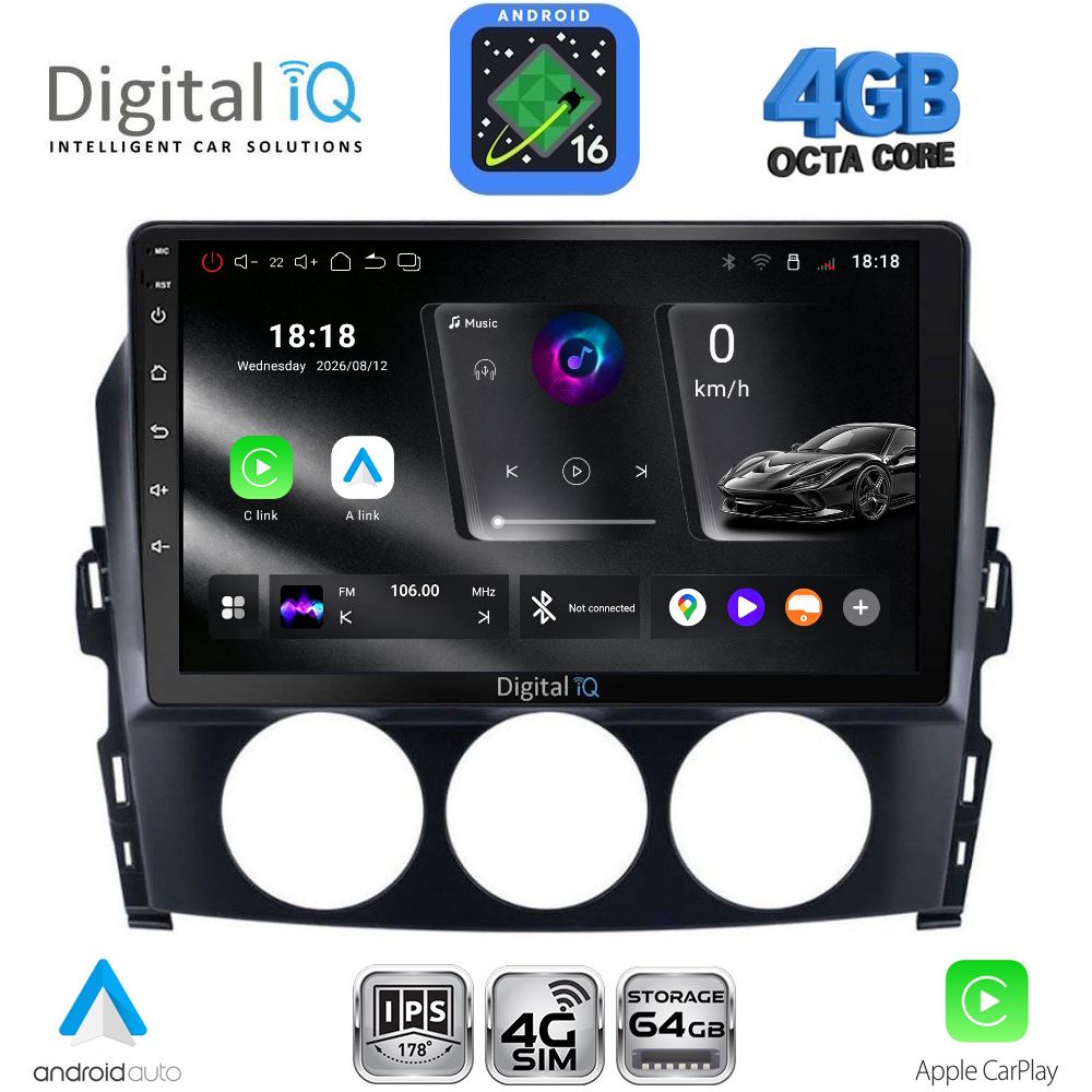 DIGITAL IQ RTG 6392_CPA (9inc) MULTIMEDIA TABLET for MAZDA MX5 mod. 2005-2015 - WEXML.GR