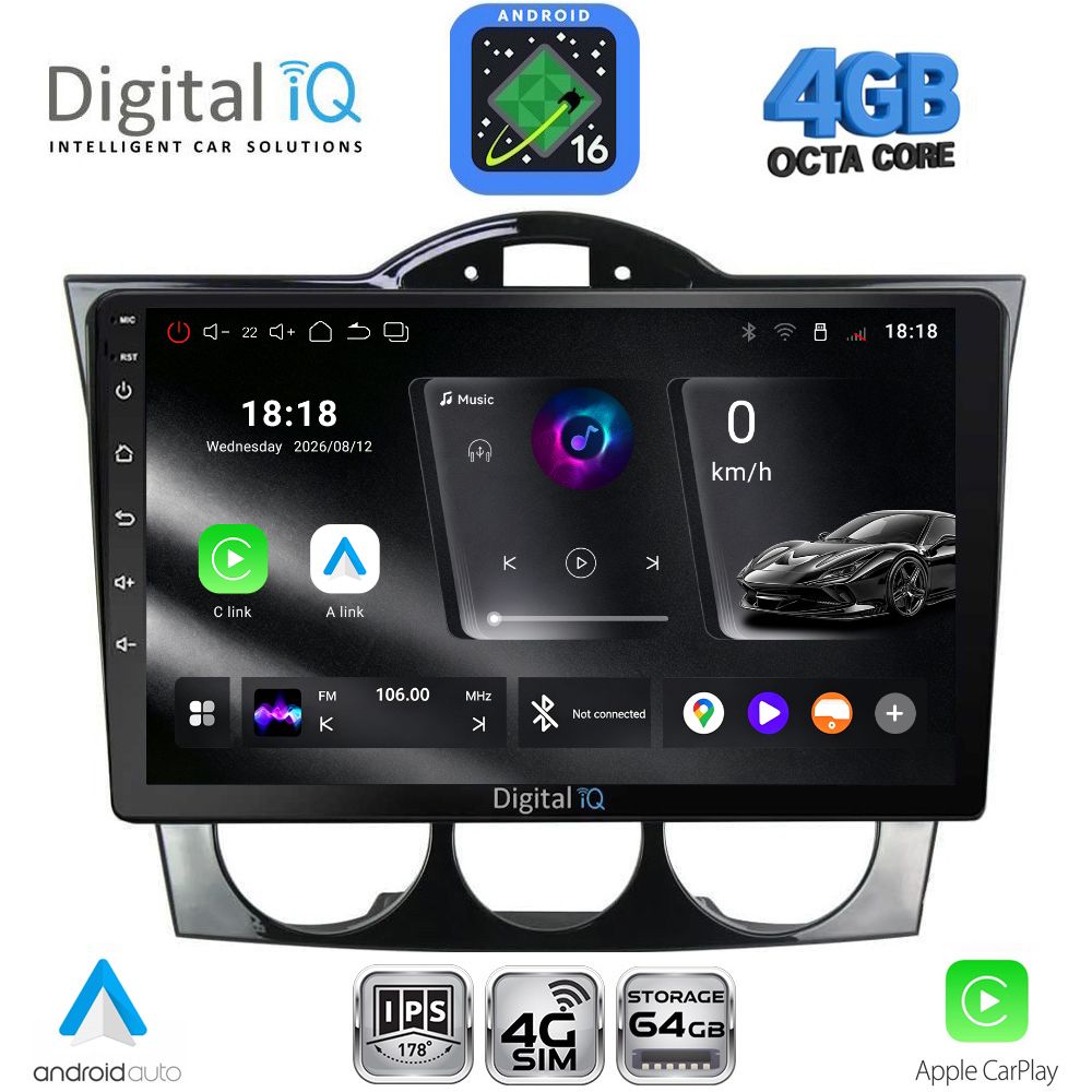 DIGITAL IQ RTG 6394_CPA (9inc) MULTIMEDIA TABLET for MAZDA RX8 mod. 2001-2008 - WEXML.GR