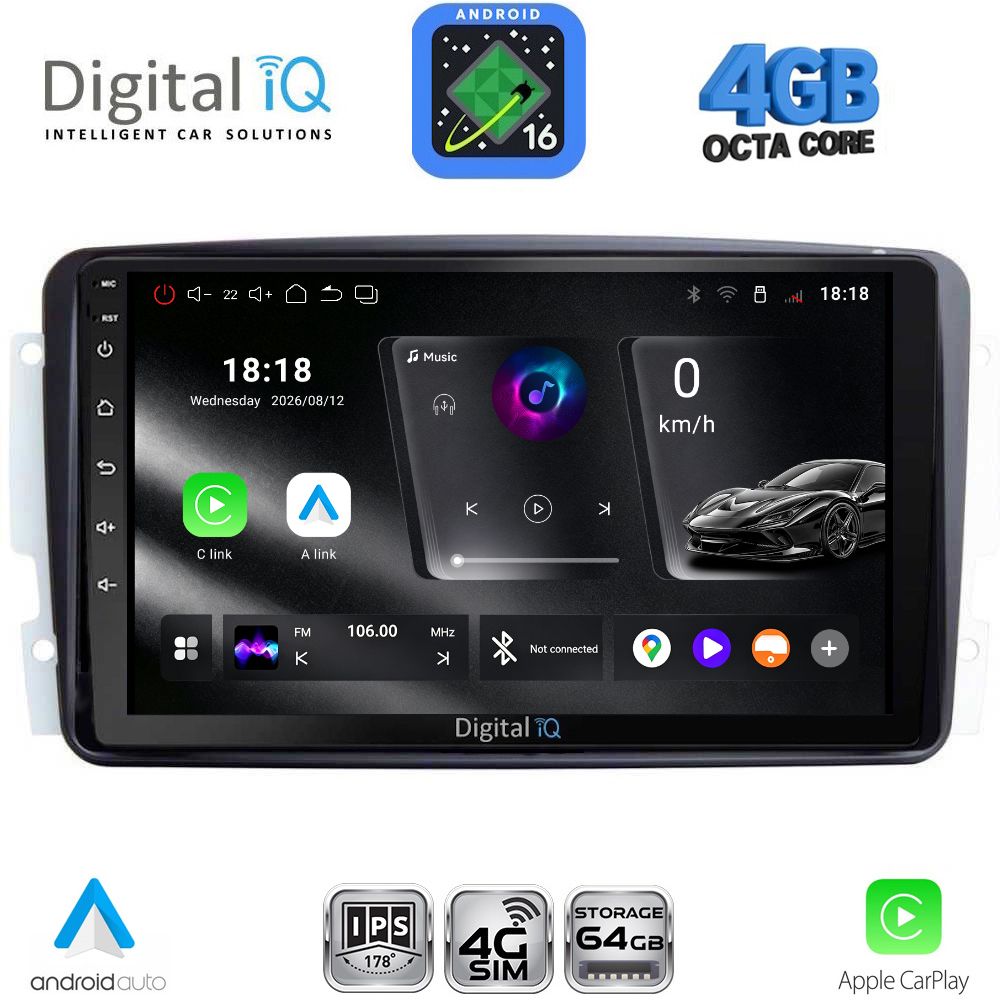 DIGITAL IQ RTG 6401_CPA (9inc) MULTIMEDIA TABLET for MERCEDES CLK (W209) mod. 2000-2004 - WEXML.GR