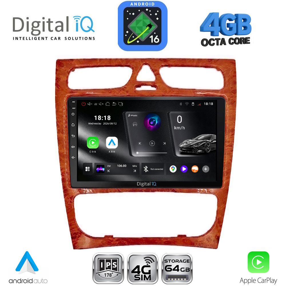 DIGITAL IQ RTG 6402CH_CPA (9inc) MULTIMEDIA TABLET for MERCEDES C (W203) mod. 1999-2004 - WEXML.GR