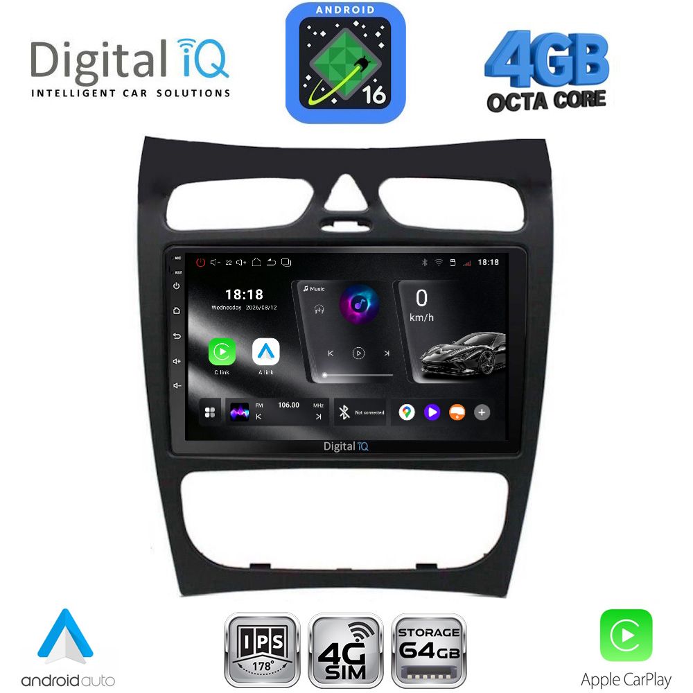 DIGITAL IQ RTG 6406_CPA (9inc) MULTIMEDIA TABLET for MERCEDES CLK (W209) mod. 2000-2004 - WEXML.GR
