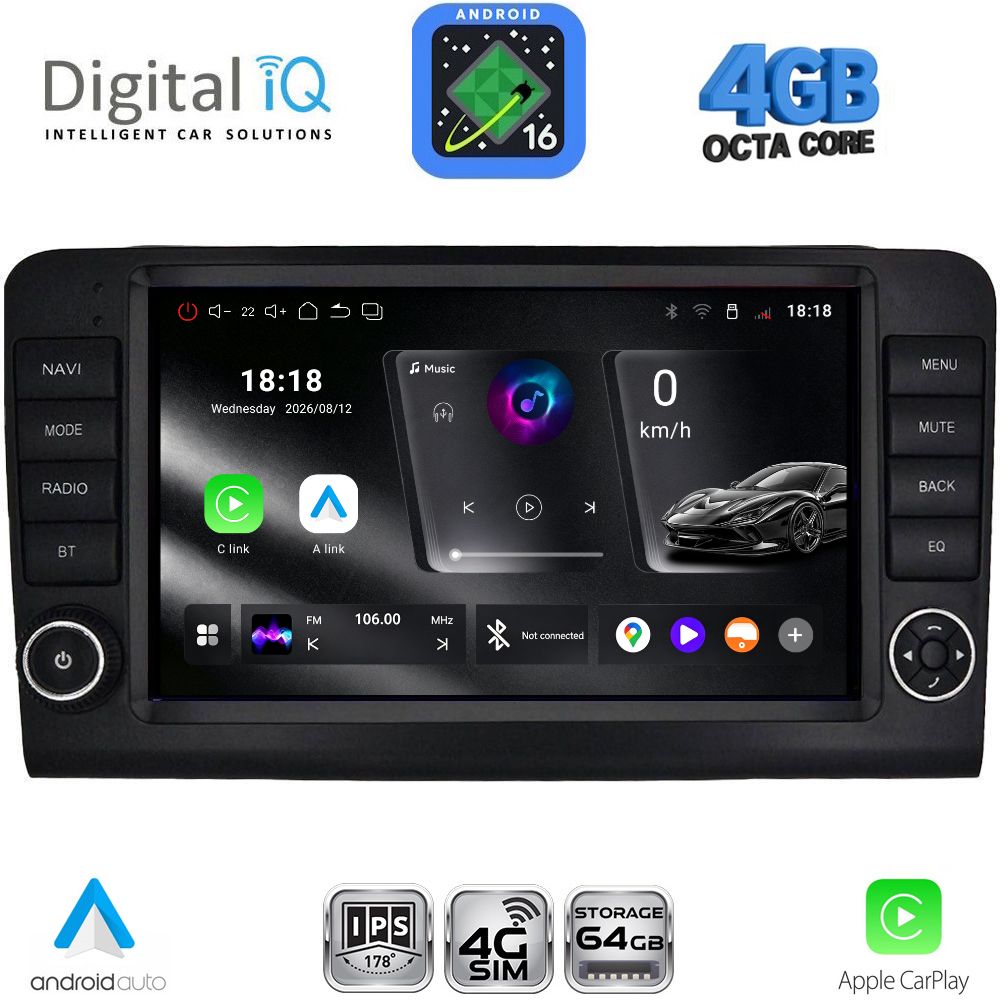 DIGITAL IQ RTG 6416_CPA (9inc) MULTIMEDIA TABLET for MERCEDES ML (W164) – GL (X164) mod. 2005-2011 - WEXML.GR