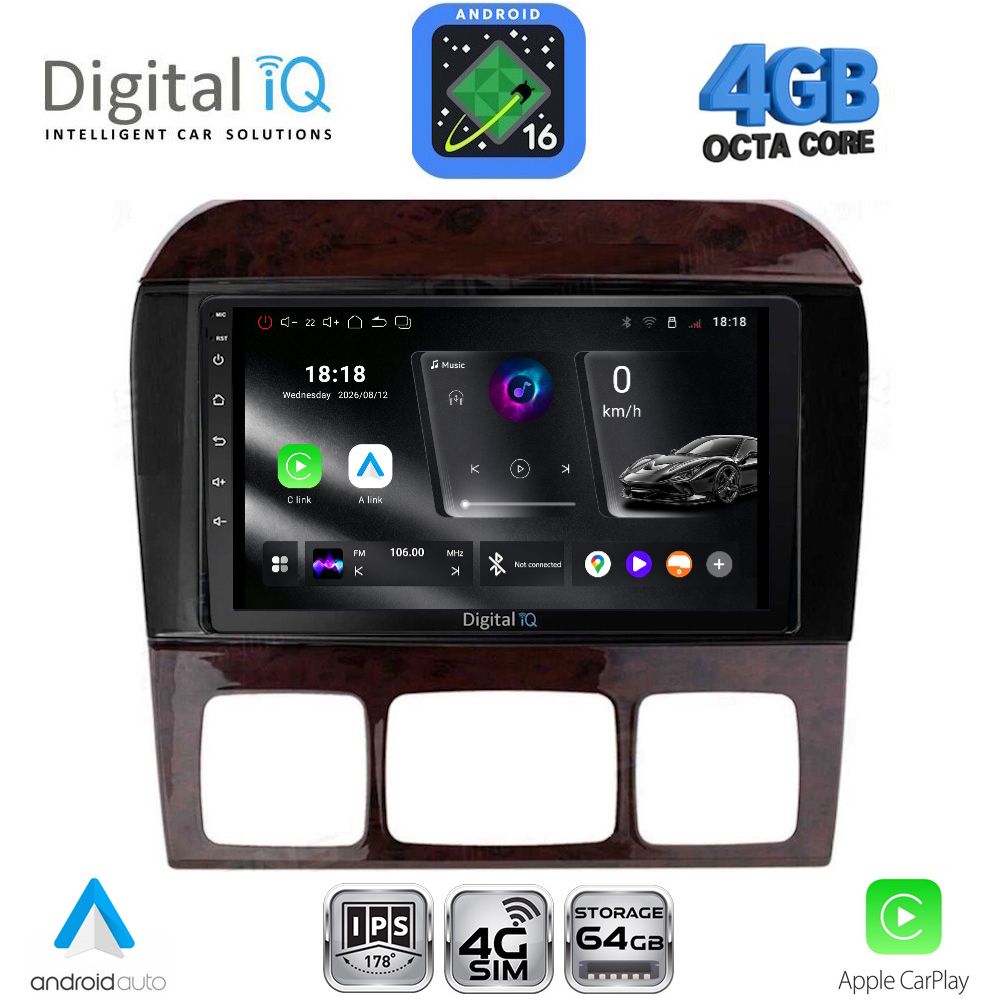 DIGITAL IQ RTG 6426_CPA (9inc) MULTIMEDIA TABLET for MERCEDES  S  W220  mod. 1998-2005 - WEXML.GR