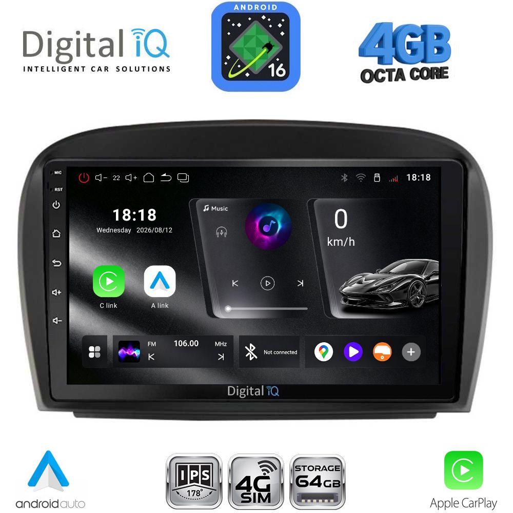 DIGITAL IQ RTG 6427_CPA (9inc) MULTIMEDIA TABLET for MERCEDES SL (R230) FACELIFT mod. 2006-2012 - WEXML.GR