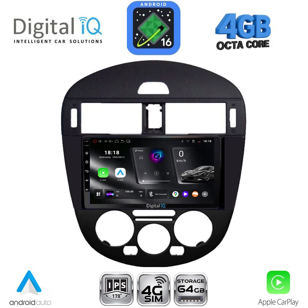 DIGITAL IQ RTG 6470AC_CPA (9inc) MULTIMEDIA TABLET for NISSAN PULSAR mod. 2014-2020 with A/C - WEXML.GR