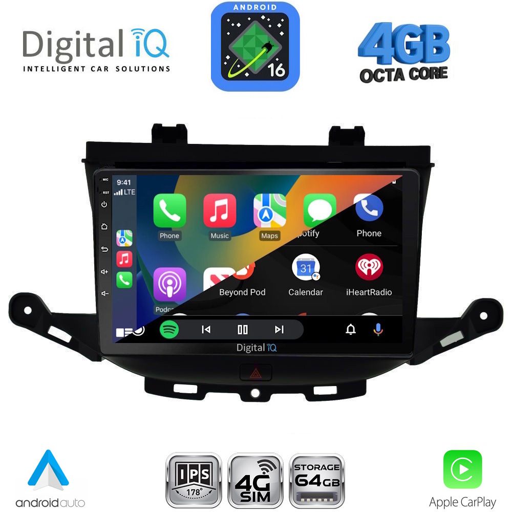 DIGITAL IQ RTG 6483_CPA (9inc) MULTIMEDIA TABLET for OPEL ASTRA K mod. 2015-2022 - immagine 2