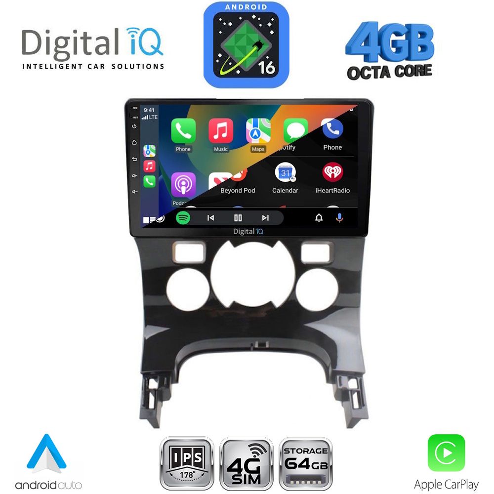 DIGITAL IQ RTG 6515CL_CPA (9inc) MULTIMEDIA TABLET for PEUGEOT 3008 mod. 2008-2016 with CLIMA - immagine 2