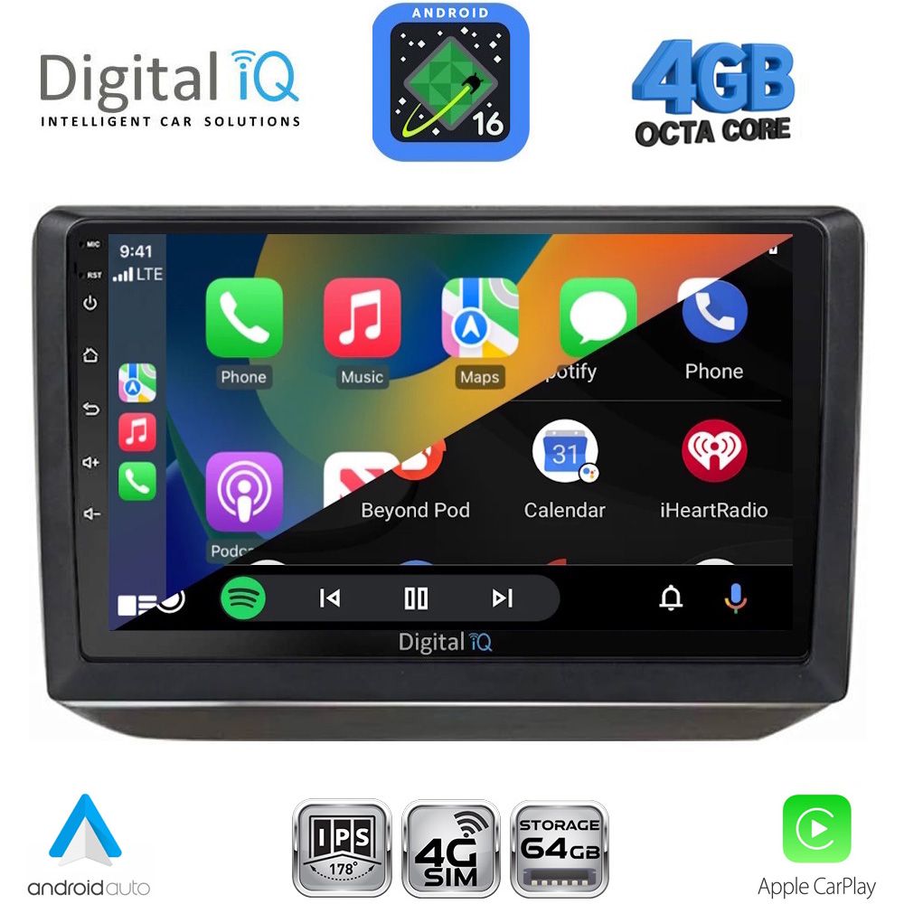 DIGITAL IQ RTG 6581_CPA (10inc) MULTIMEDIA TABLET for SKODA FABIA mod. 2008-2014 - immagine 2