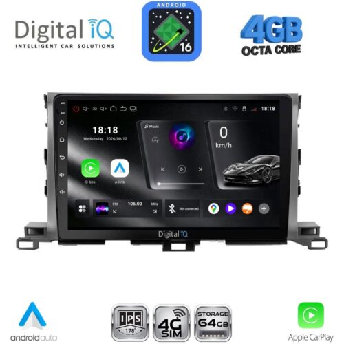 DIGITAL IQ RTG 6700_CPA (10inc) MULTIMEDIA TABLET for TOYOTA HIGHLANDER mod. 2014-2019 - WEXML.GR