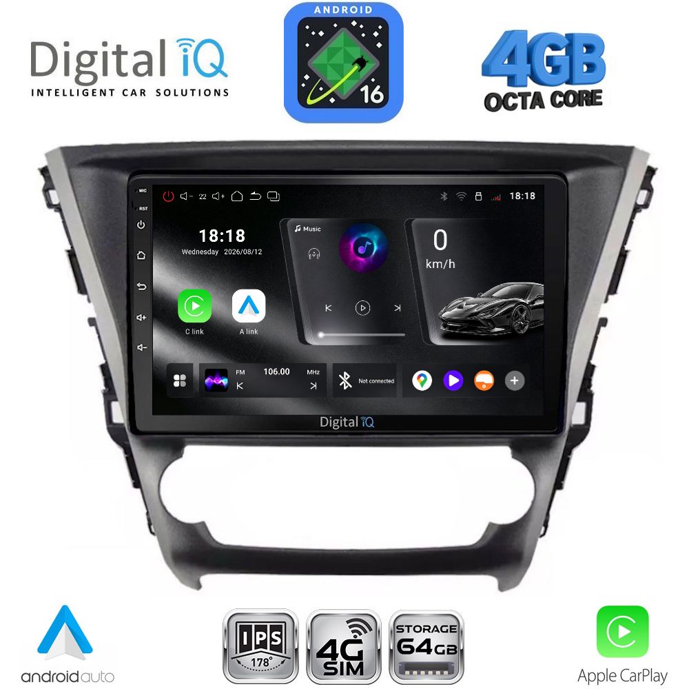 DIGITAL IQ RTG 6706_CPA (10inc) MULTIMEDIA TABLET for TOYOTA AVENSIS mod. 2016-2019 - WEXML.GR