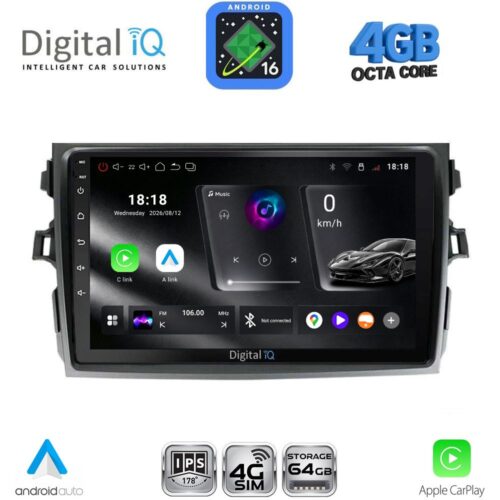 DIGITAL IQ RTG 6713_CPA (9inc) MULTIMEDIA TABLET for TOYOTA COROLLA 4D mod. 2006-2012 - WEXML.GR