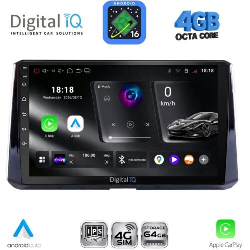 DIGITAL IQ RTG 6716_CPA (10inc) MULTIMEDIA TABLET for TOYOTA COROLLA mod. 2019-2026 - WEXML.GR