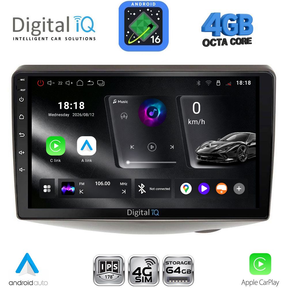 DIGITAL IQ RTG 6735_CPA (9inc) MULTIMEDIA TABLET for TOYOTA YARIS mod. 1999-2006 - WEXML.GR