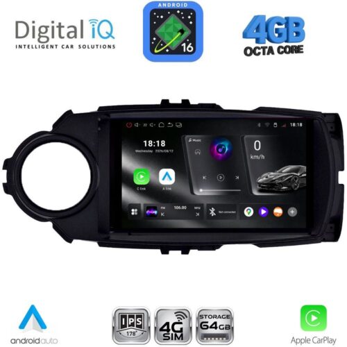 DIGITAL IQ RTG 6737FL_CPA (9inc) MULTIMEDIA TABLET for TOYOTA YARIS mod. 2015-2020 - WEXML.GR